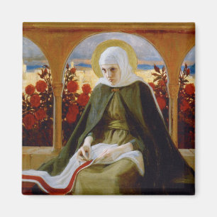 Imã Virgem Maria no Jardim Rosa (Albert Edelsense)