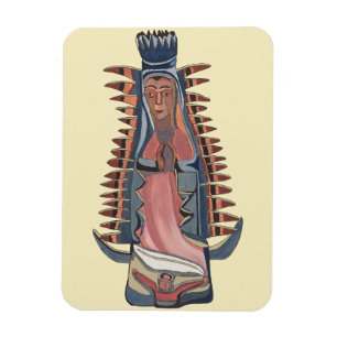 Ímã Virgem Maria Nossa Senhora de Guadalupe pintura
