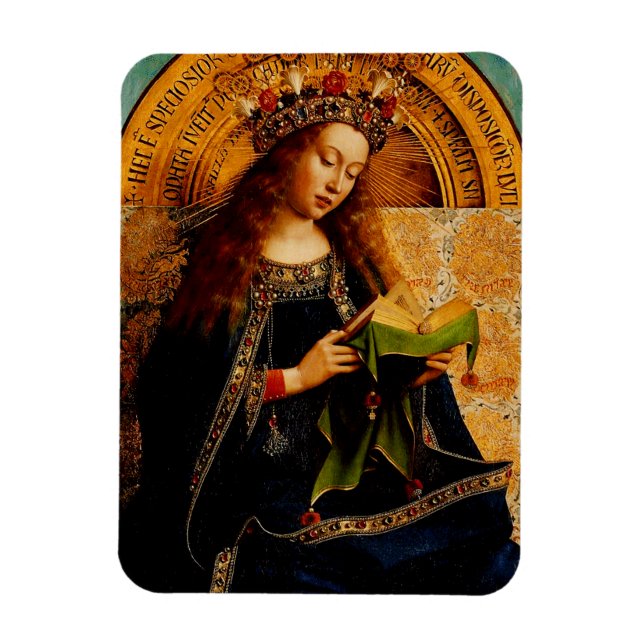 Ímã Virgem Maria por Jan van Eyck (Vertical)