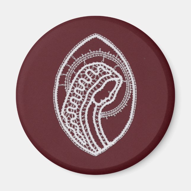 Imã Virgem Santa Católica, rendas (Frente)