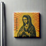 Imã Virgen de Guadalupe Drawing<br><div class="desc">Add a pop of color and iconic flair to your kitchen with this Virgen de Guadalupe drawing fridge magnet! With its modern eclectic style and vibrant design, this magnet brings a fresh twist to classic imagery, making it a standout piece for any fridge. Perfect for those who love mixing tradition...</div>