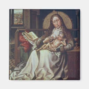 Imã Virgin e criança antes de um Firescreen, c.1440