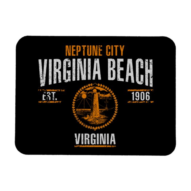 Ímã Virginia Beach (Horizontal)