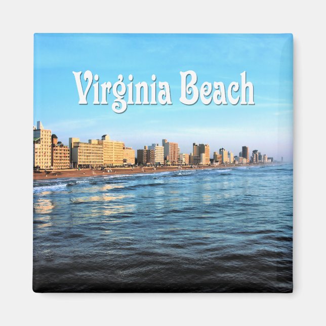 Imã Virginia Beach Magnet (Frente)