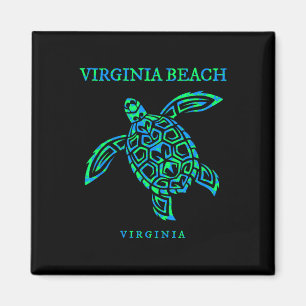 Imã Virginia Beach Sea Turtle Vactle Souven