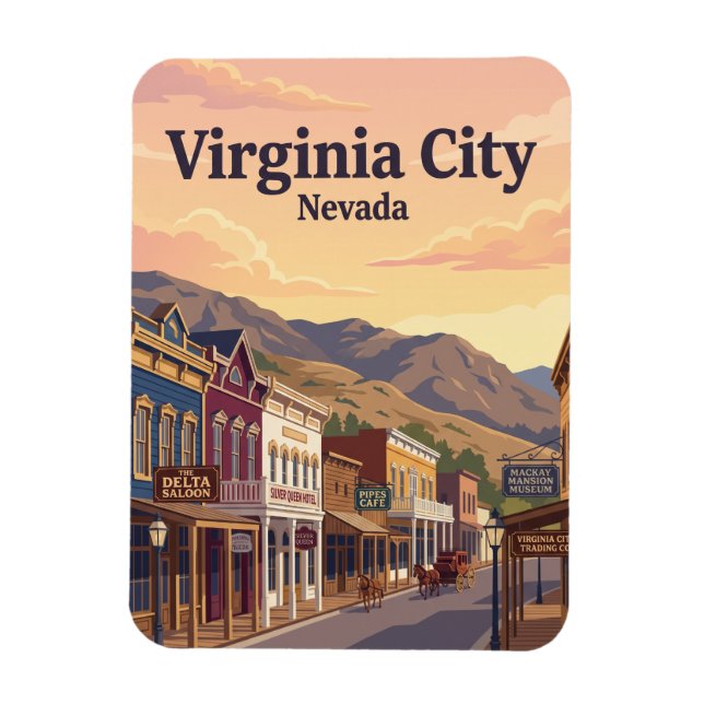 Ímã Virginia City EUA (Vertical)