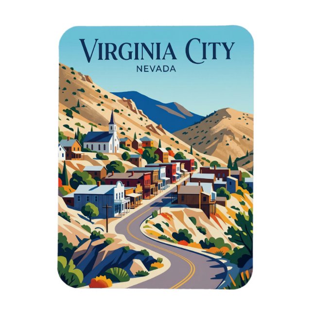 Ímã Virginia City EUA (Vertical)