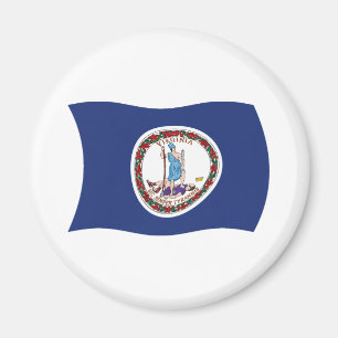 Imã Virginia Flag Magnet