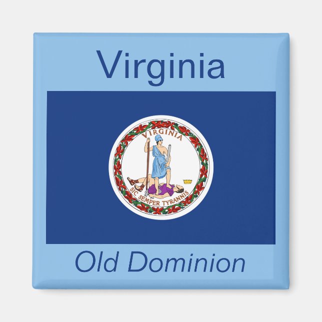 Imã Virginia Flag Magnet (Frente)