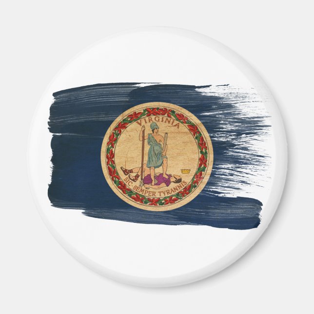 Imã Virginia Flag Magnets (Frente)