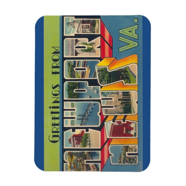 Ímã Virginia, Newport News Magnet (Vertical)