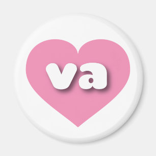 Imã Virginia Pink Heart - amor