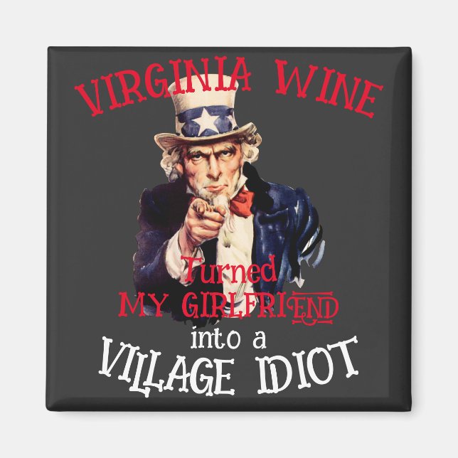 Imã VIRGÍNIA Vinho transformou minha namorada Vila (Frente)