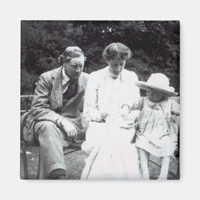Imã Virginia Woolf com Clive e Julian Bell, 1910 (Frente)