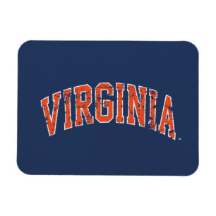 Ímã Virginia Wordmark Distressed