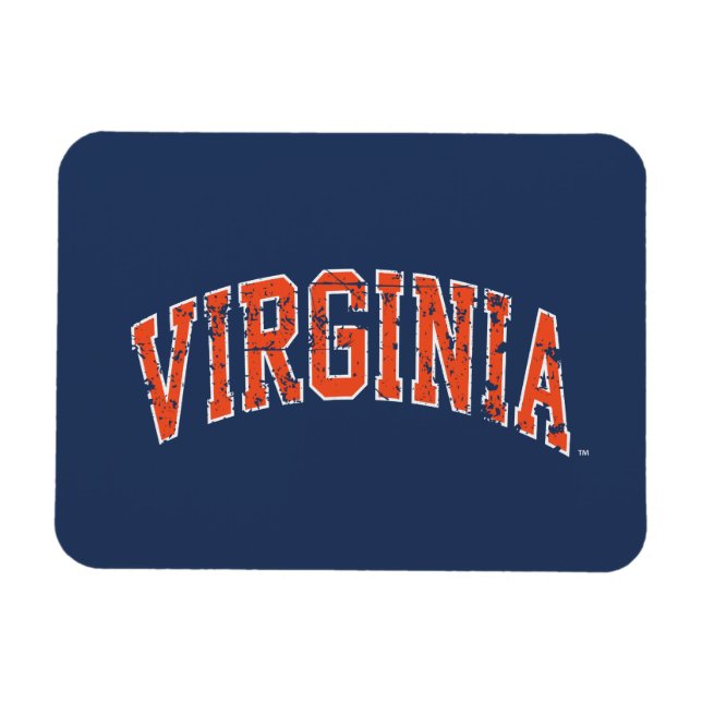 Ímã Virginia Wordmark Distressed (Horizontal)