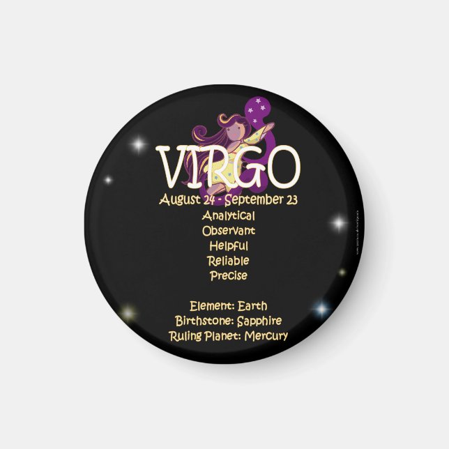 Imã Virgo zodiac (Frente)