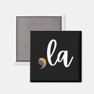 Imã Vírgula La Kamala Harris Orgulho Arco-íris LGBQ Ga