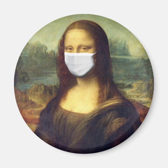 Imã Vírus Mona Lisa Via Corona (Frente)