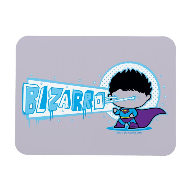 Ímã Visão Ártico de Chibi Bizarro (Horizontal)