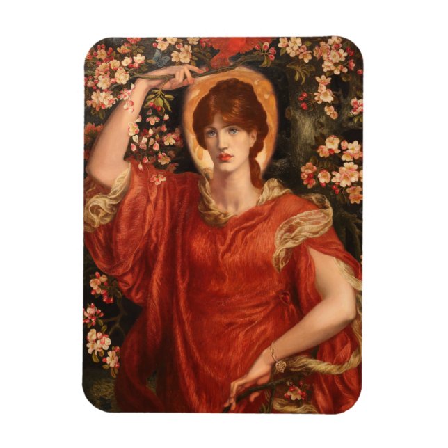 Ímã Visão de Fiammetta (por Dante Gabriel Rossetti) (Vertical)