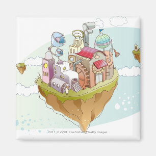 Imã Visão de uma ilustração colorida de abstrato