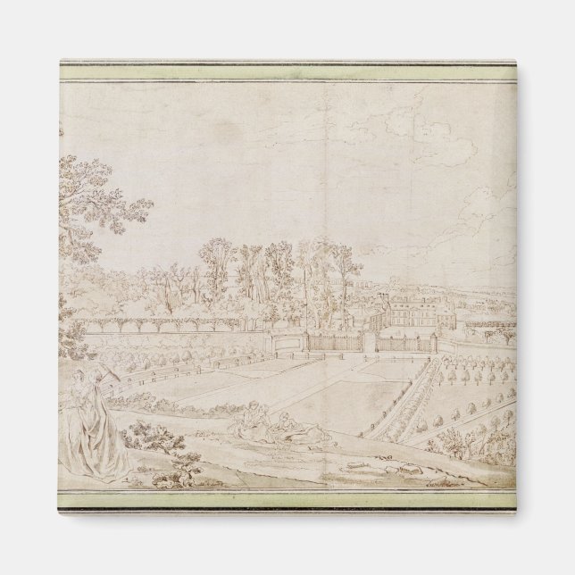 Imã Visão do Chateau de Celle-Santo-Cloud, c.1750 (Frente)