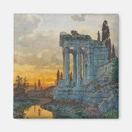 Imã Visão do Sul da Itália com as antigas ruínas roman