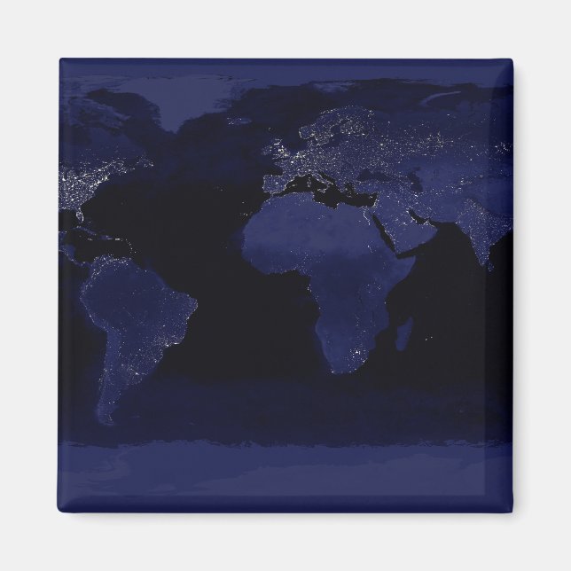 Imã Visão Global das Luzes da Cidade da Terra (Frente)