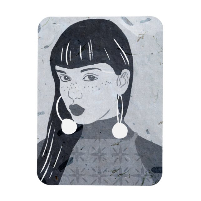 Ímã Visão Noturna do Retrato (Vertical)