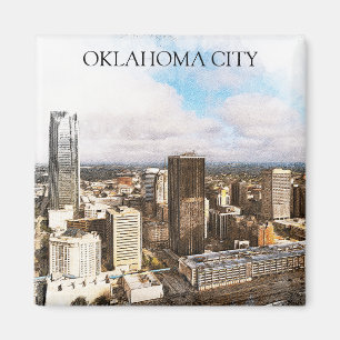 Imã Visão Panorama da Cidade de Oklahoma