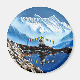 Imã Visão Panorâmica De Annapurna Mountain Nepal