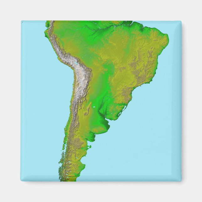 Imã Visão topográfica da América do Sul (Frente)