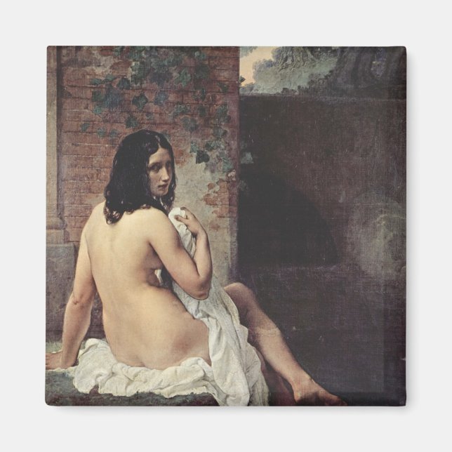 Imã Visão traseira de um couro (Francesco Hayez) (Frente)
