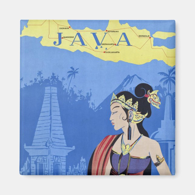 Imã Visitar Java (Frente)