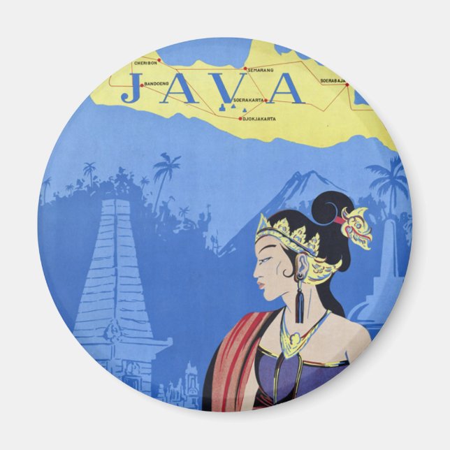 Imã Visitar Java (Frente)