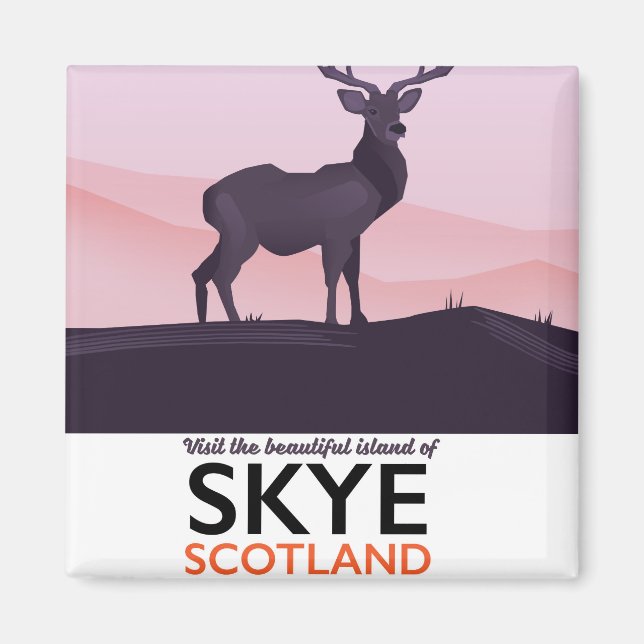 Imã Visite a Bela Ilha de Skye (Frente)