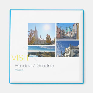 Imã Visite Grodno Belarus Ver O Viagem Magnet
