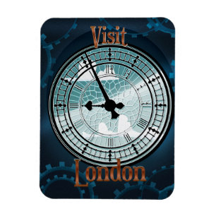 Ímã Visite o pôster de viagem vitoriano de Londres