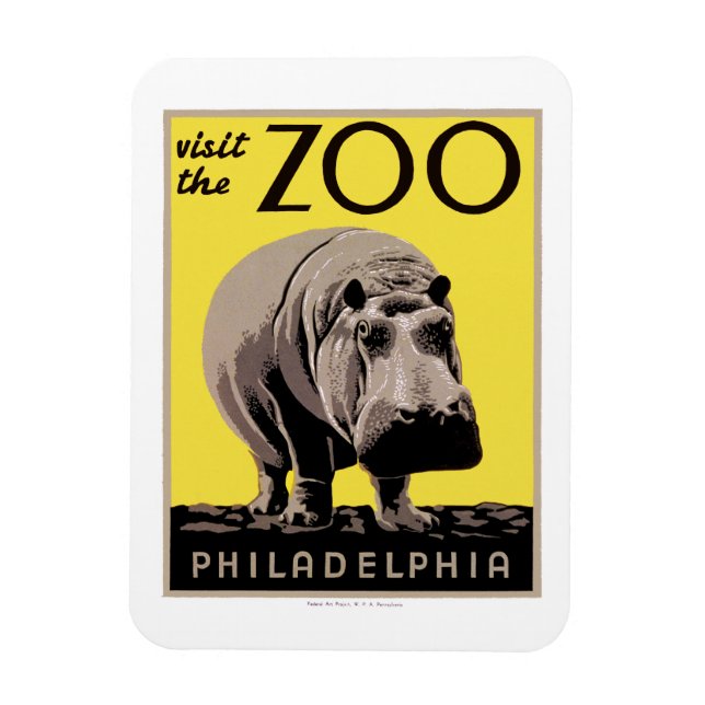 Ímã Visite O Zoológico (Vertical)