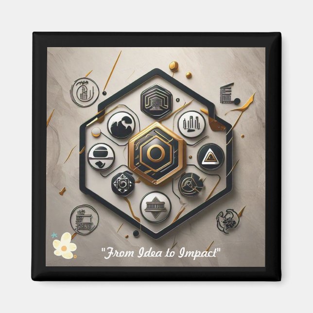 Imã "Visões artísticas Inovadoras" (Frente)