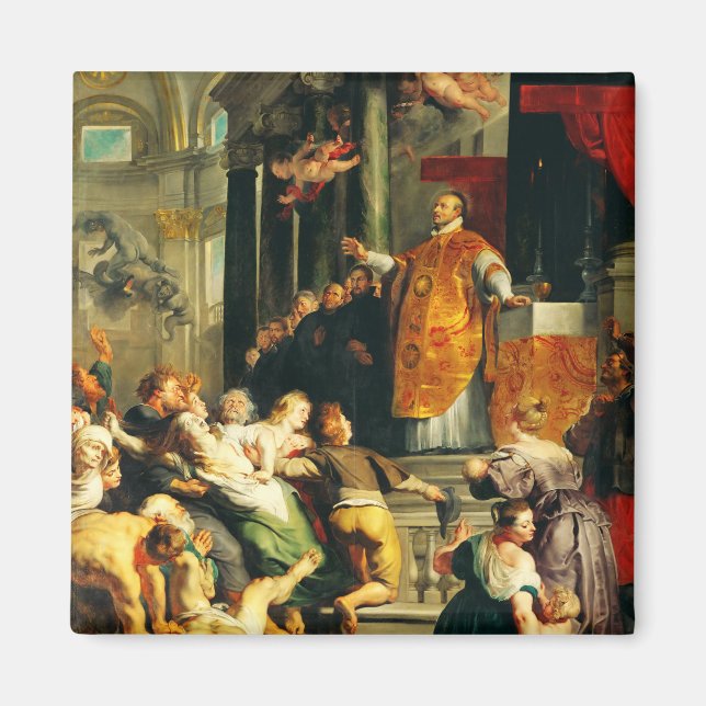 Imã Visões de Ignatius por Peter Paul Rubens (Frente)