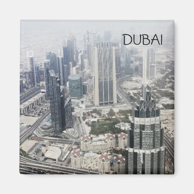 Imã Vista aérea da arquitetura da cidade de Dubai. (Frente)