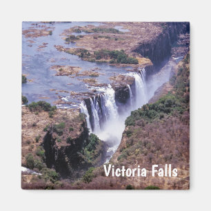 Imã Vista aérea da famosa Victoria Falls - Zimbabué