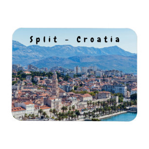 Ímã Vista aérea da frente marítima da cidade de Split,