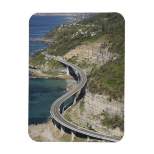 Ímã Vista aérea da Sea Cliff Bridge perto de Wollongon