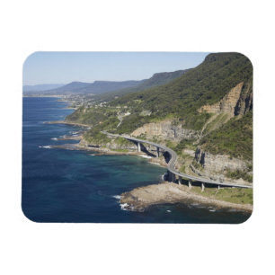 Ímã Vista aérea da Sea Cliff Bridge perto de Wollongon