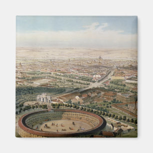 Imã Vista aérea de Madrid da plaza de Toros