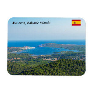 Ímã Vista aérea de Menorca desde o cume do Monte Toro