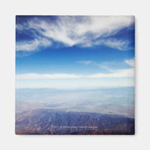 Imã Vista aérea de montanhas vermelhos marrom